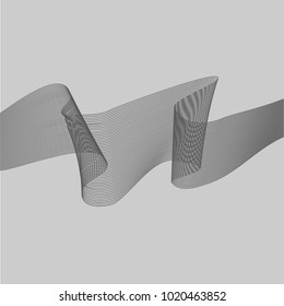 Abstract gray tecnology modern background. Fashion graphic design. Stylish abstract texture. Monochrome template for prints, textiles, wrapping, wallpaper, card, banner, business. Vector illustration