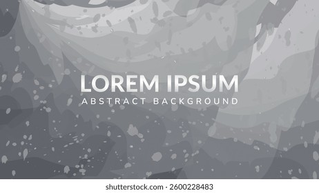 Abstract Gray Texture with Splatters. An artistic abstract background with a gray fluid pattern and scattered splatters, Perfect for adding a touch of drama to your designs