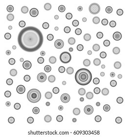 Abstract gray tone circles background