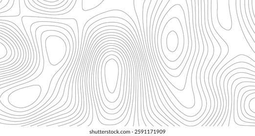 Abstract gray topography contour map background design .geometric black wave curve lines texture