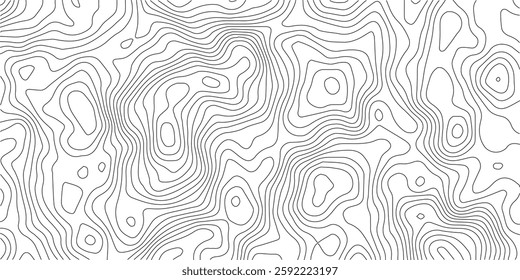 Abstract gray topography contour map background design .geometric black wave curve lines texture .abstract topographic map with wave line pattern .
