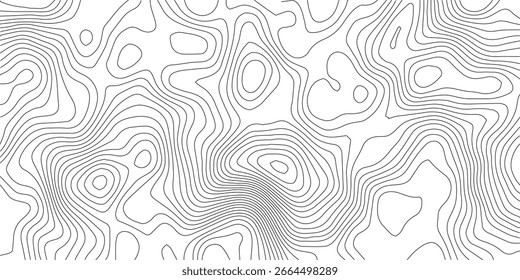 Abstract gray topography contour map background design .geometric black wave curve lines texture .abstract topographic map with wave line pattern .	