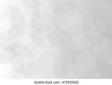 Abstract gray transparent circles overlap on background