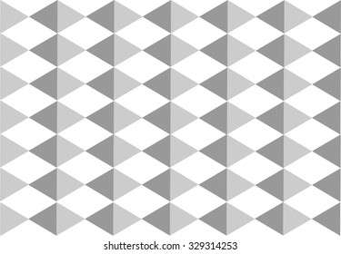 Abstract Gray triangle and white diamond texture and background