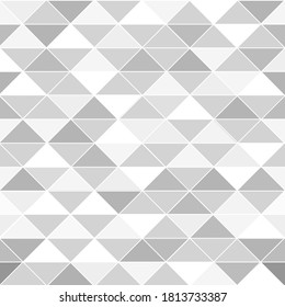 Abstract Gray triangles seamless pattern background.