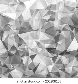Abstract gray triangles vector background