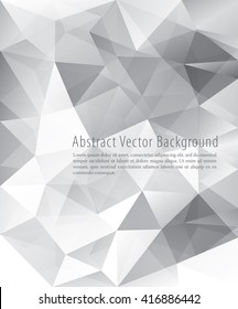 Abstract gray triangles vector illustration.