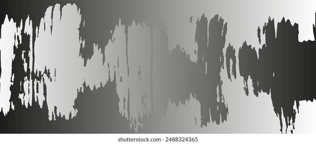 Abstract gray vector background with simulated dry brush strokes