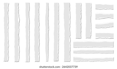Abstract Gray Vertical Lines with Some Horizontal Rectangles on White Background Design