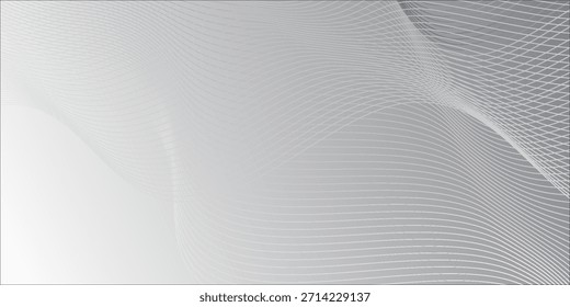 Diseño De Onda Gris Abstractas Con Líneas Fluidas Y Gradiente Sutil Para Fondos Modernos Modernos