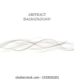 Abstract gray wave element for design, vector illustration