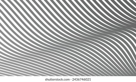 Abstract gray wave lines pattern on white background  design image wallpaper