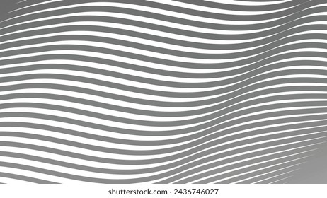 Abstract gray wave lines pattern on white background  design image wallpaper