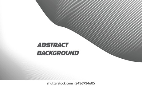 Abstract gray wave lines pattern on white background  design image wallpaper
