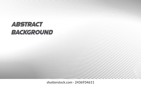 Abstract gray wave lines pattern on white background  design image wallpaper