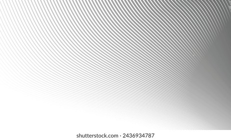 Abstract gray wave lines pattern on white background  design image wallpaper
