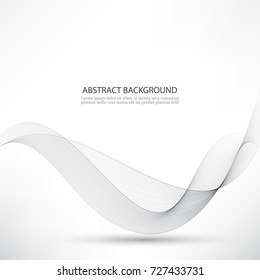 Abstract gray wave smoke