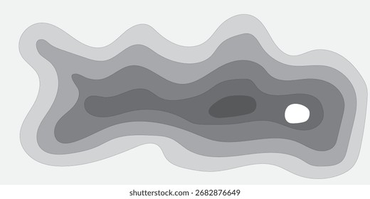 Diseño Abstractas de capas similares a ondas grises