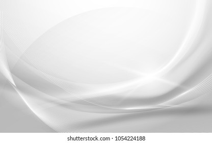 Abstract gray wavy with blurred light curved lines background