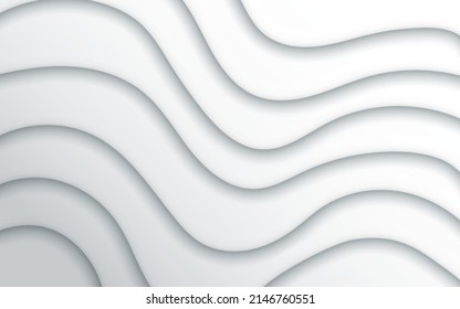 Abstract gray wavy line elegant background. Premium background design with diagonal line pattern in white color. Vector grey horizontal template for business banner, formal invitation, luxury voucher