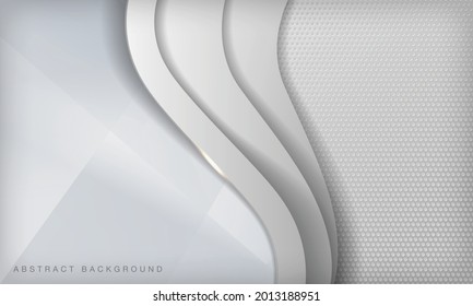 Resumen de fondo de papel ondulado gris con elegante composición de forma.