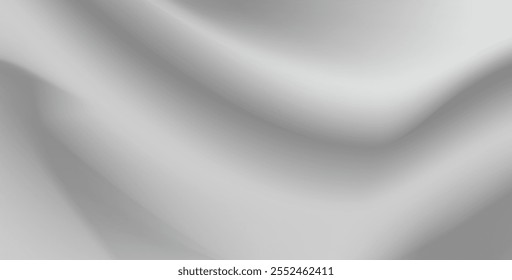 abstract gray wavy shape fabric color with wave mesh texture background. eps10 vector