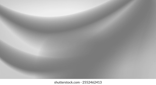 abstract gray wavy shape fabric color with wave mesh texture background. eps10 vector