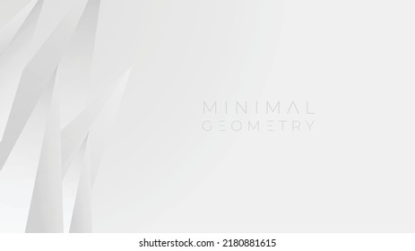 Abstract gray and white architecture geometry background. Elegant minimal triangle background. Modern design vector illustration