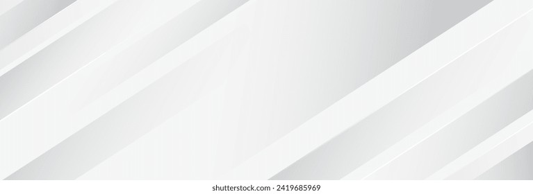 Abstract gray and white background. Geometric background with diagonal stripes design. Vector illustration