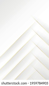 Abstract gray - white background with golden lines - Vector illustration