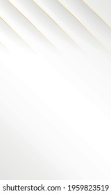 Abstract gray - white background with golden lines - Vector illustration
