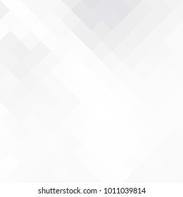 Abstract gray white background with mesh of rhombus or squares. Mosaic. Geometric template.