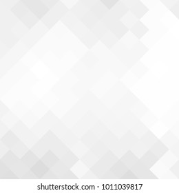 Fondo blanco gris abstracto con malla de rhombus o cuadrados. Mosaico. Plantilla geométrica.
