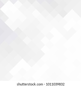 Abstract gray white background with mesh of rhombus or squares. Mosaic. Geometric template.
