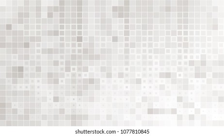 Fondo blanco gris abstracto con malla de cuadrados. Mosaico.