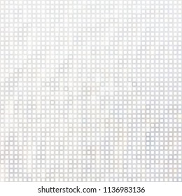 Abstract gray white background with mesh of squares. Mosaic. Geometric template.
Cells.