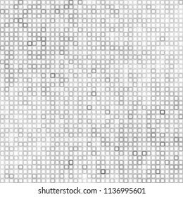 Abstract gray white background with mesh of squares. Mosaic. Geometric template.
Cells. 