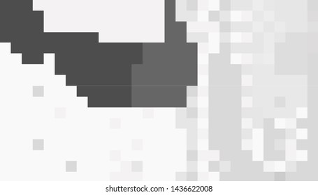 Abstract gray white background with squares. Mosaic. eps10 Vector