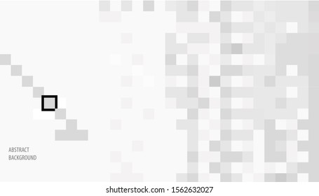 Abstract gray white background with squares. Mosaic. eps10 Vector