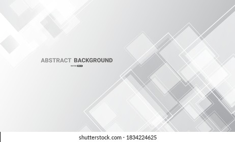 Abstract gray white background with   squares pattern.