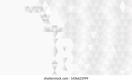 Abstract gray white background with triangle. Mosaic. eps10 Vector