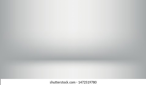 abstract gray and white backgrounds gradient vector illustration, display products ,room, interior