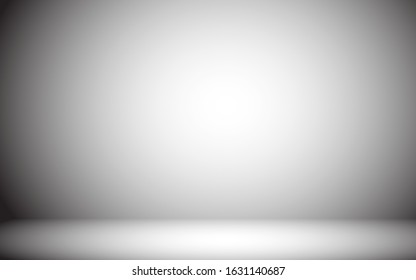 Abstract gray and white backgrounds gradient vector illustration, display products ,room, interior