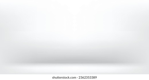 Abstract gray and white backgrounds gradient vector illustration, display products ,room, interior