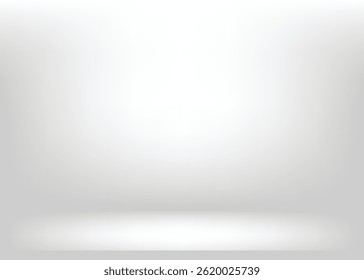 Abstract gray and white backgrounds gradient vector illustration, display products ,room, interior