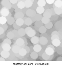 abstract gray and white bokeh background for christmas, winter festival. vector illustration