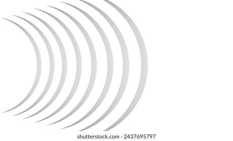 Color blanco gris abstracto con fondo de textura de patrón de línea circular. eps 10