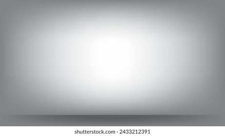 Abstract gray and white color gradient background. Vector illustration.