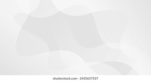Abstract gray and white curve background, white dynamic wallpaper with wave shapes. Suitable for templates, banners, ads, events, web, pages, and others