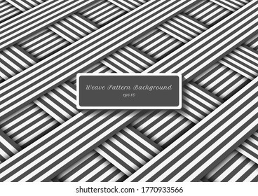 Resumen de rayas diagonales grises y blancas en el patrón de tejido. Ilustración del vector